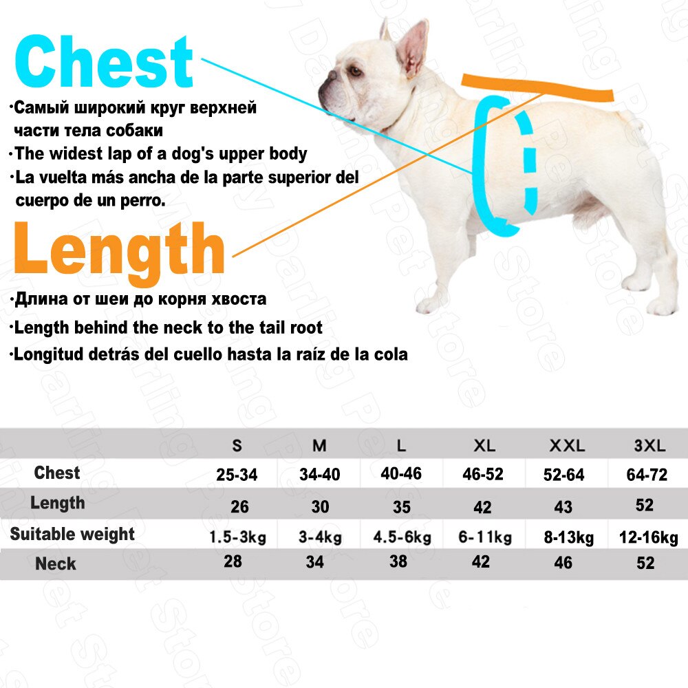 Reflective Dog Clothes for Medium Small Dogs Luxur... Vicedeal