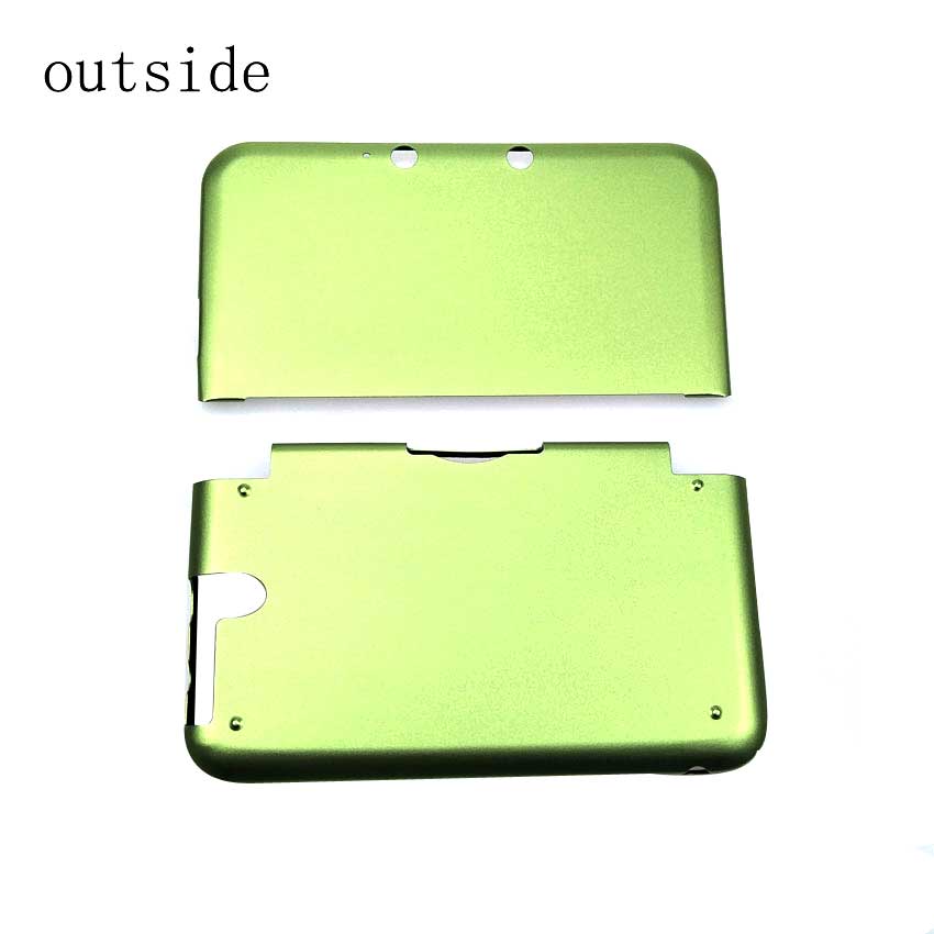 YuXi Aluminum Hard Metal Box Protective Shell Front + Back Cover Case For Nintend 3DS XL LL with screwdrivers Repair Tool