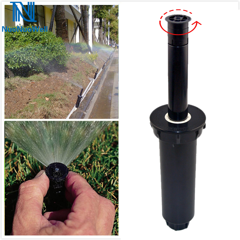 1/2 " pop-up sprinkleri puutarhan nurmikon kastelu hajontasadetin 25-360 asteen sadelintujen kastelujärjestelmä 5 kpl-pakkaus