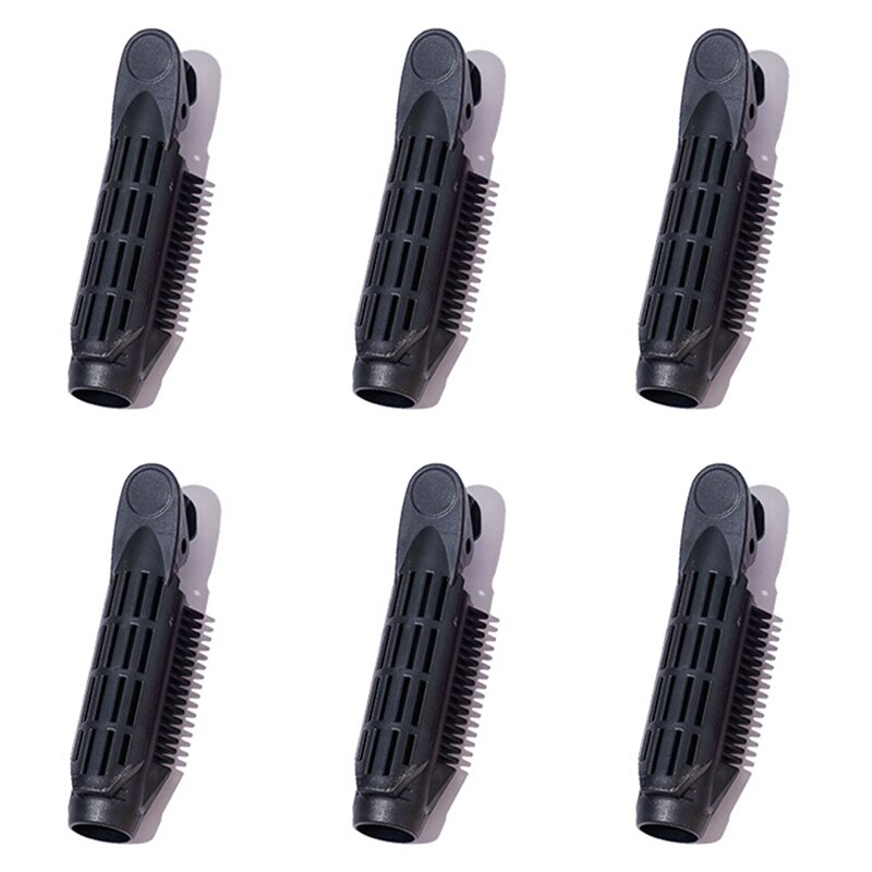 12 Stuks Voluminizing Haarwortel Clip Natuurlijke Pluizig Haar Clip Haar Wortel Curler Roller Zelf Grip Wortel Volume Haar Krultang clip: black 6pcs