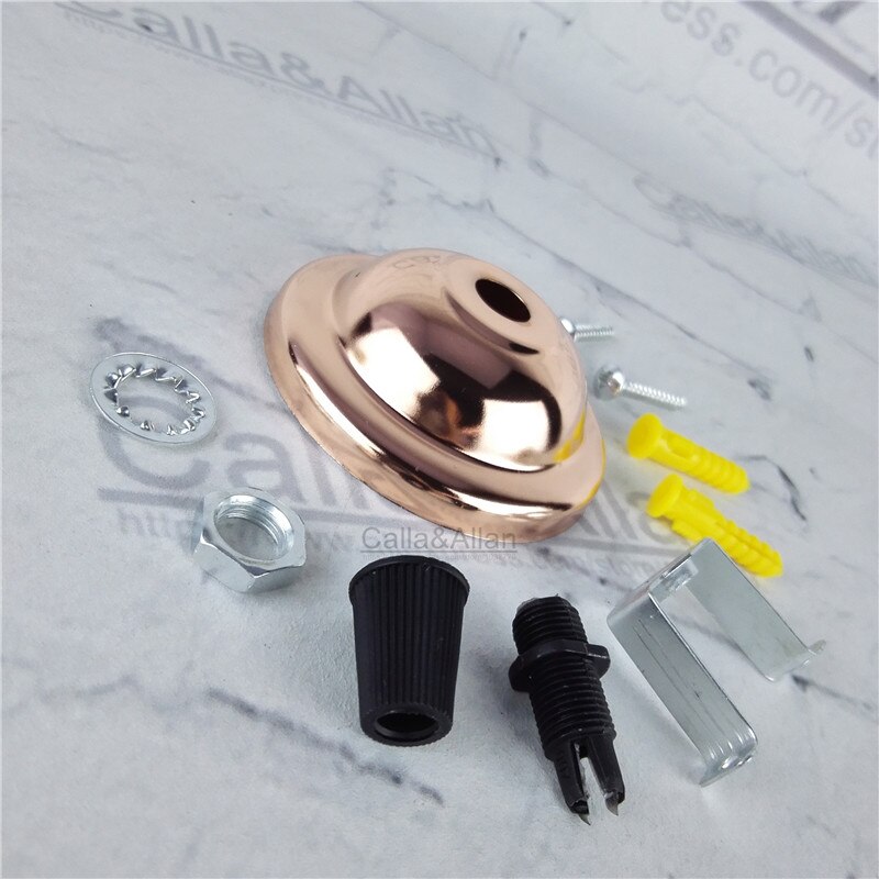 2/4/10pcs/set DIY parts Edison light pendant lamp Part of the ceiling plate D68mm small iron canopy DIY pendant ceiling mount