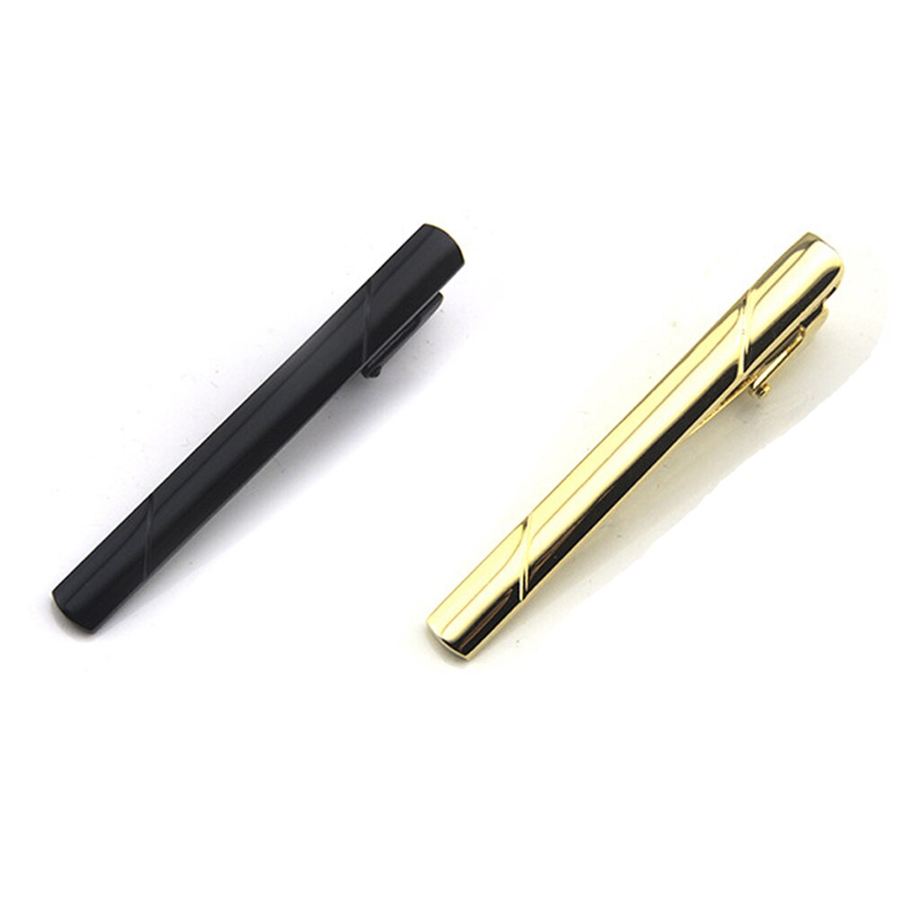 2 paquets hommes sergé rayure 6CM pince à cravate de mariage fête cravate Clips BWTZF0006A