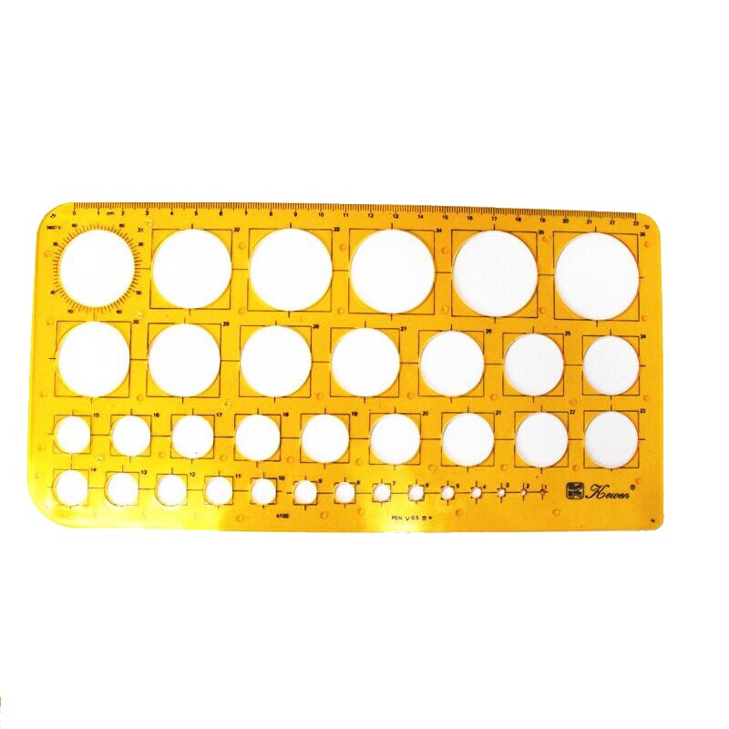 Circle Drafting Template 35 Sizes Hole Jewelry Drawing Template K100