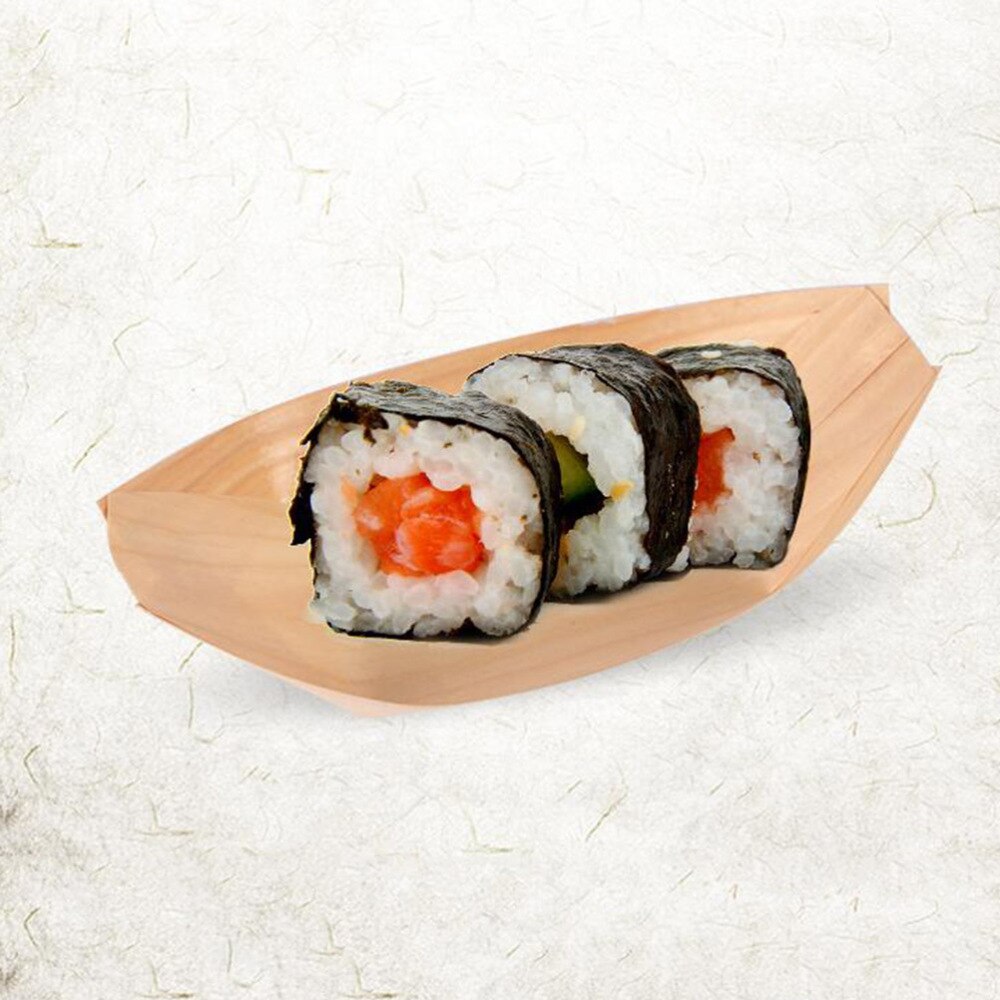 50 stuks wegwerp houten dienbladen grote natuurlijke berkenhouten serveerboten borden schalen voor eten snacks hapjes  (6 x 4 x 2cm): Zoals weergegeven 1