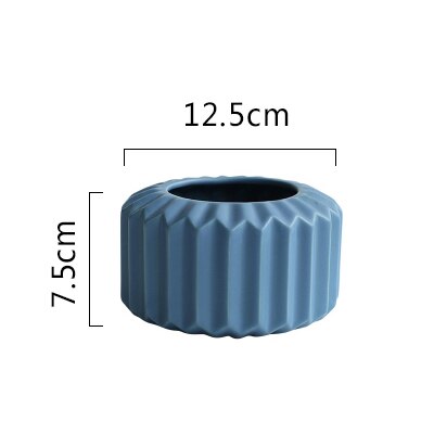 1pc vases origami en céramique pour fleurs, décoration d'intérieur, vase de table, pièce maîtresse en porcelaine, récipient pour plantation d'eau: G