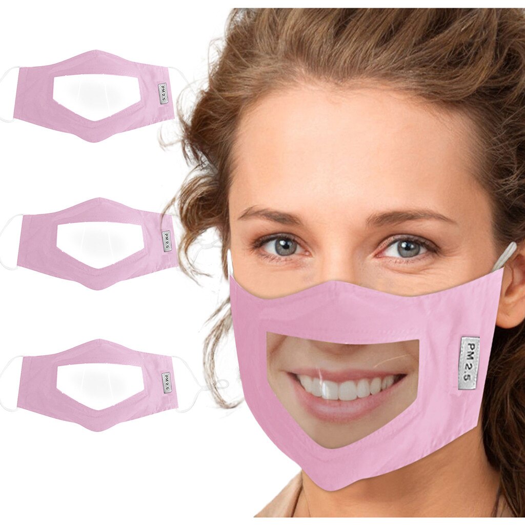 Makss Bambini Bambino Aldult Viso Maks Con Finestra Trasparente Visibile Espressione Per Non Udenti E Problemi Di Udito Mascarillas Masque: M