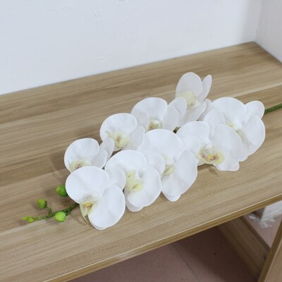 Arrangement de fleurs artificielles de grande taille | En PU, sensation à la main, orchidée, fleur bonsaï, bouquet de fleurs luxueux, uniquement sans vase: color 3 big flower