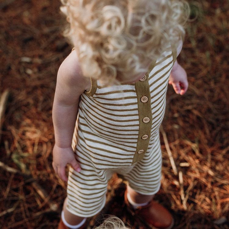0-18M Neugeborenen Baby Junge Mädchen Sommer Strampler Geschmack gestreift drucken Ärmel Baumwolle Kleidung Ein Stück Outfit Gesamt