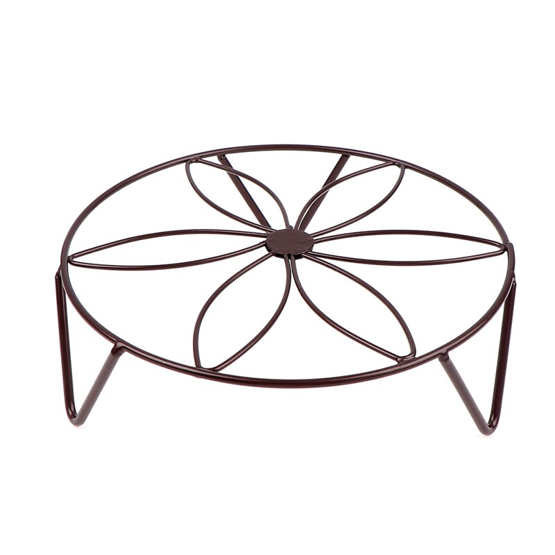 En bois/métal en fer forgé fleur Pot support Basion présentoir jardin plante porte-fleurs balcon décor à la maison support Pot: bronze