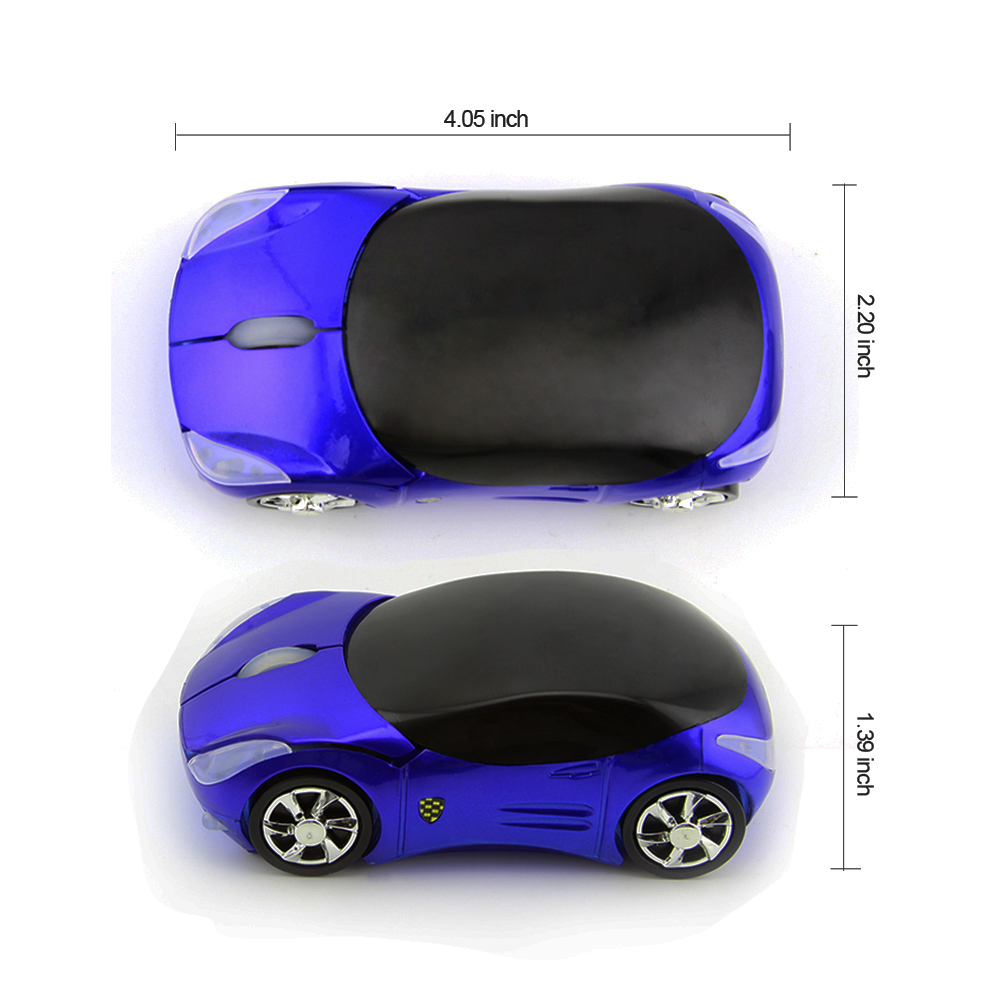 2.4G Wireless Mouse Mini Cute 3D Car Shape Computer Mause 1600 DPI USB Optical Kid Girl Small Mice For Laptop PC Notebook