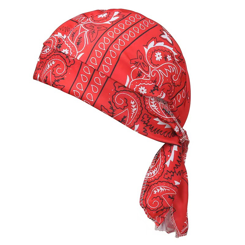 Bandana bufanda pañuelo cabeza hombre ciclismo al aire libre sombrero de pirata motocicleta estampado Paisley multicolor baile de Hip-Hop: Verde