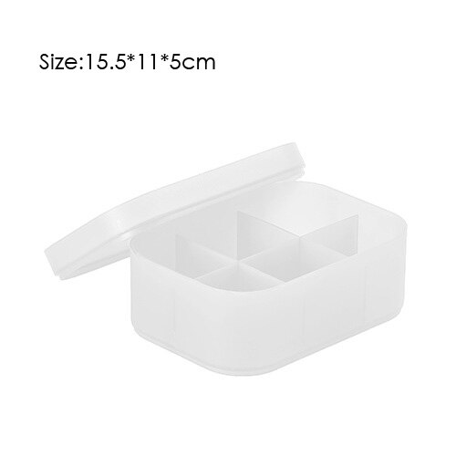 Sminkearrangør Gjennomsiktig Plast Oppbevaringsboks Ulike Modeller Etui Børsteholder: B
