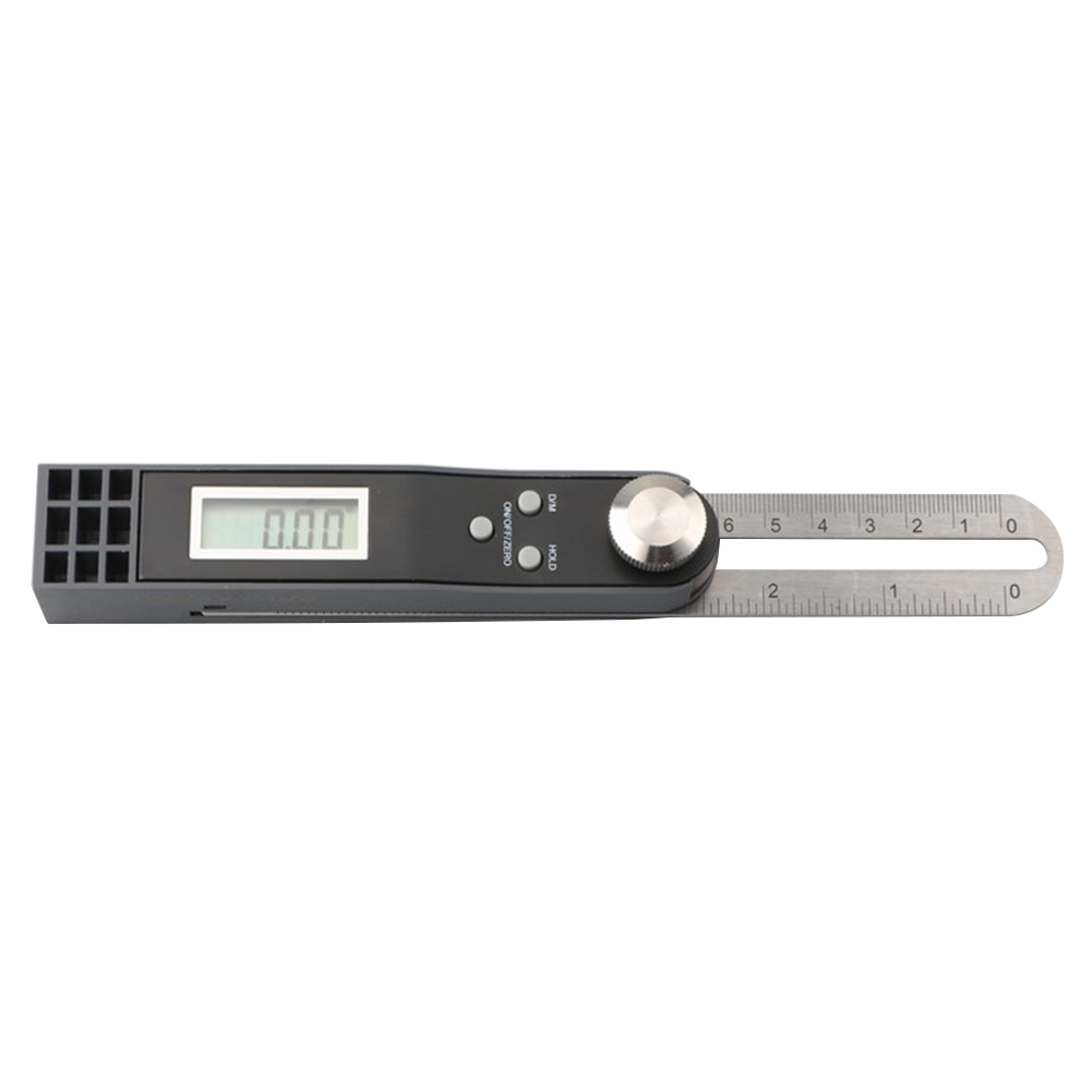 360 Degree LCD Display Digital Protractor Ruler Sliding Angle Finder Portable Measuring Tool T Bevel Gauge Stainless Steel