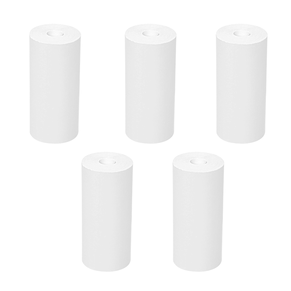 57*25MM HD Mini Printer Thermal Paper Self-adhesive Roll Paper Label Sticker Photo Inkless Printing Portable Printer Color Paper: GRAY