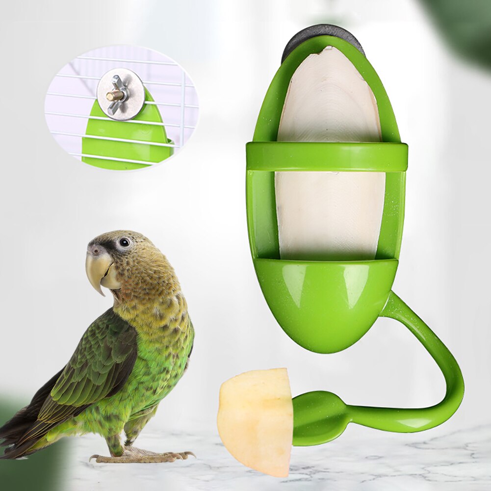 Rvs Vogel Voedsel Houder Papegaai Fruit Vork Hangen Kooi Ondersteuning Papegaai Fruit Groente Feeder Stok Parkiet Vogel Benodigdheden