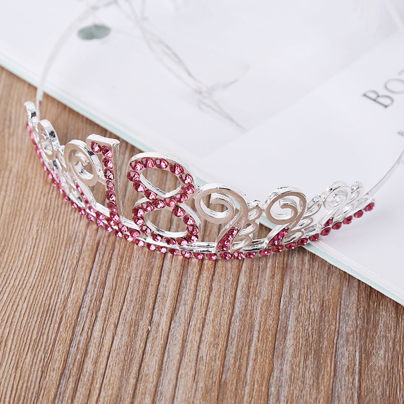 Brudkrona Strass - Högkvalitativ Tiara för 18-årskalas och Bröllop