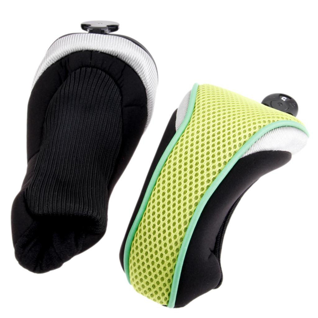 SURIEEN 3 Pcs/Set Golf Club Head Cover Golf hybrid club Headcovers Golf Head Covers Protect Set 6 Colors Choose