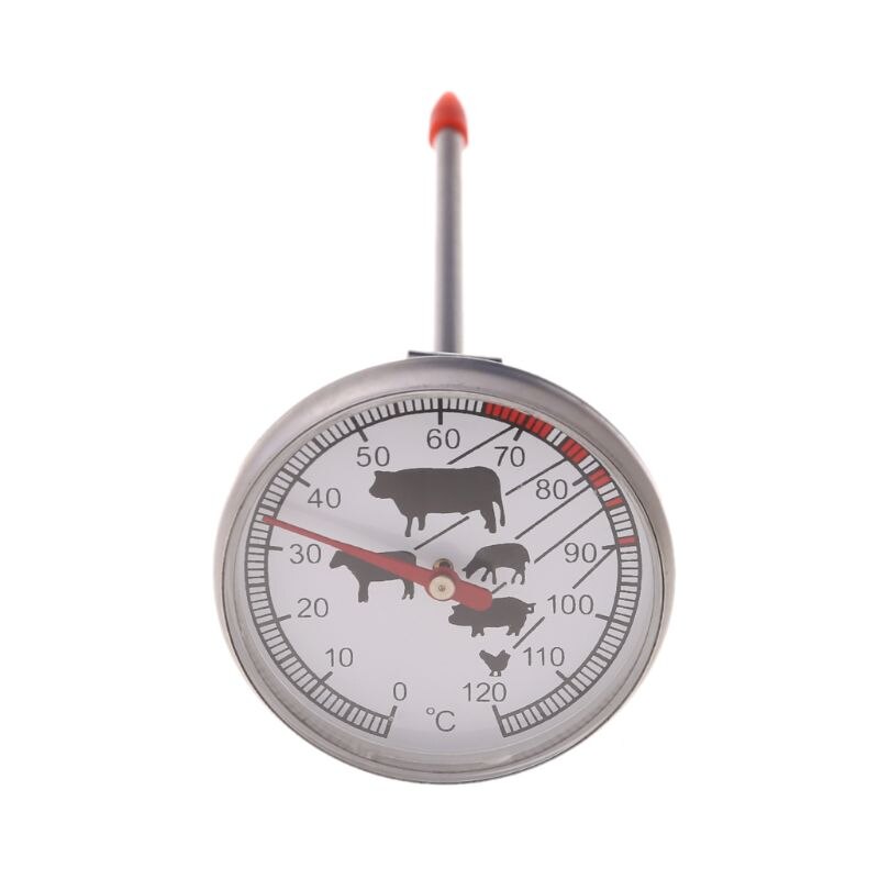 Stainless Steel Instant Read Probe Thermometer BBQ Food Cooking Meat Gauge J0PD