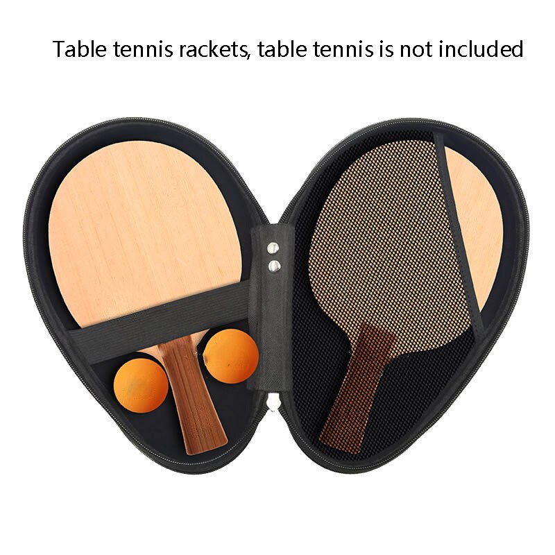 Table Tennis Racket Case - Pumpkin Shape - Grating Sequin Design - EVA Material - 28.5x18.5x5cm