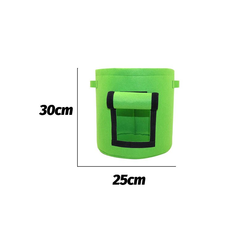 Casa contenitore bonsai Pianta Borse E Ripari per Piantumazione Giardino di Patate Serra Verdura Fiore che cresce Borse Verticale giardino Borsa Piantina Pentola: Luce Verde / 7  gallon