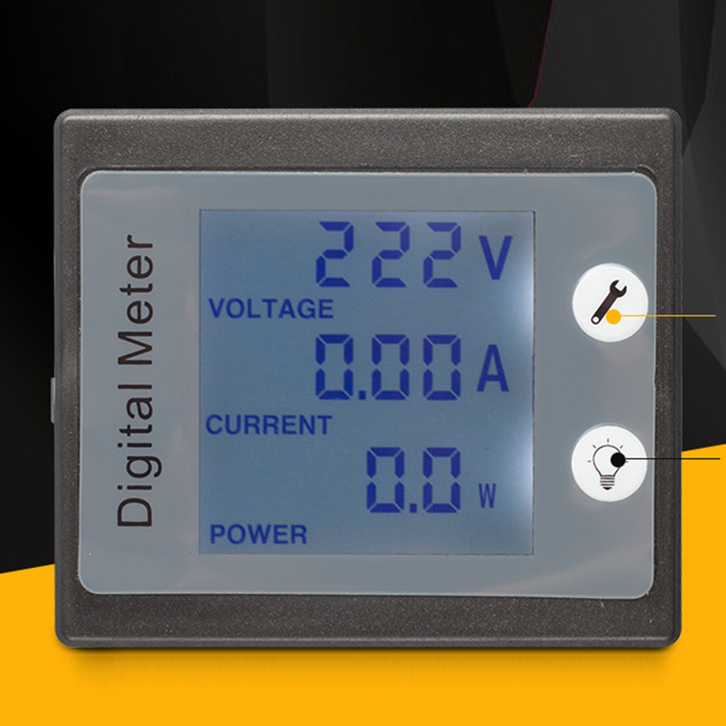 Effektmåler 80-260v ac 10a digital overvågning multimeter amperemeter voltmeter effektovervågning energitester