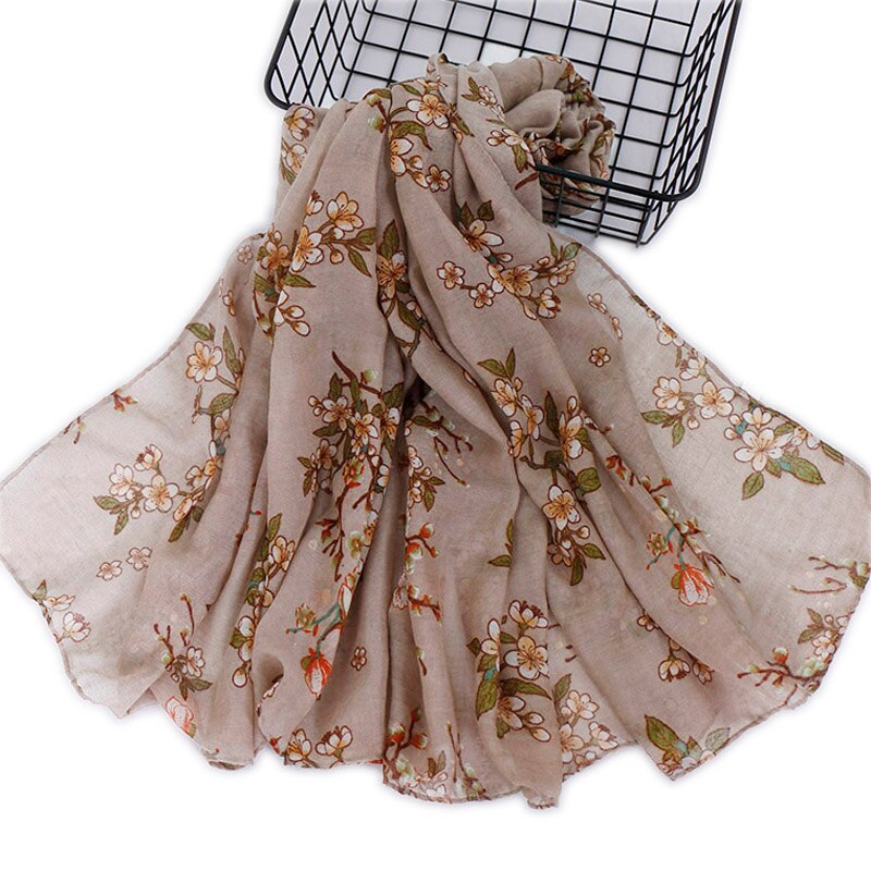 Cachecol feminino liso viscose, echarpe muçulmano hijab flor turbina outono lenço/cachecol 180*80cm 1 peça: 2