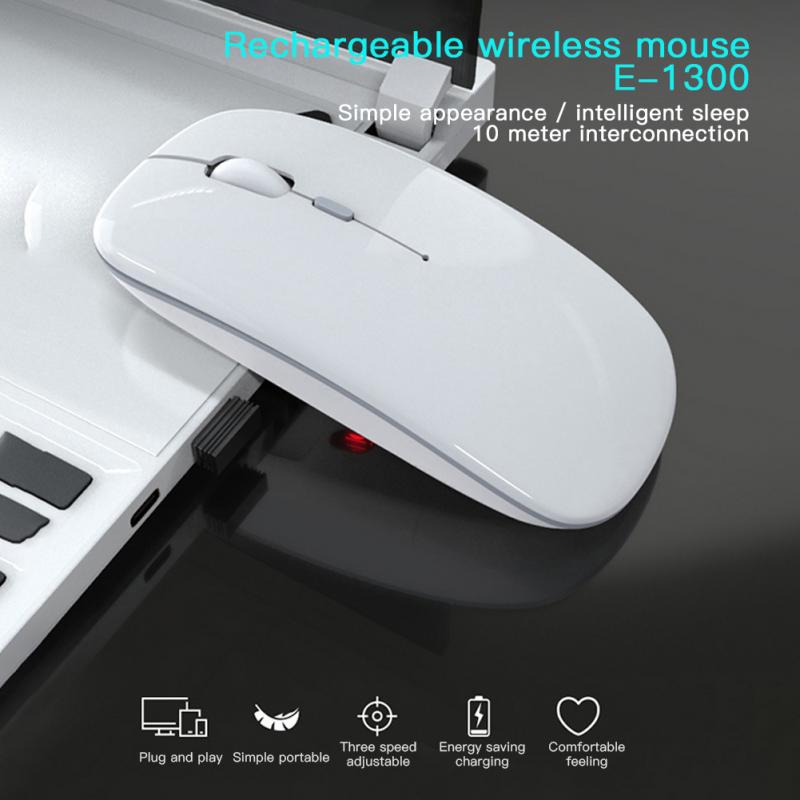 Gaming Mouse 2.4Ghz Wireless Bluetooth Mouse Gamer Silent Mouse Rechargeable With LED Light For Pc Laptop Gamer Accessories