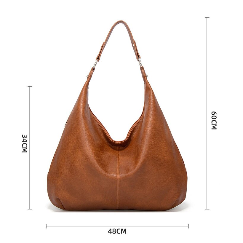 Grote Capaciteit Vrouwen Handtas Zachte Pu Lederen Schoudertas Verwijderbare Hand Strap Tote Mode Lederen Vrouwen Tassen
