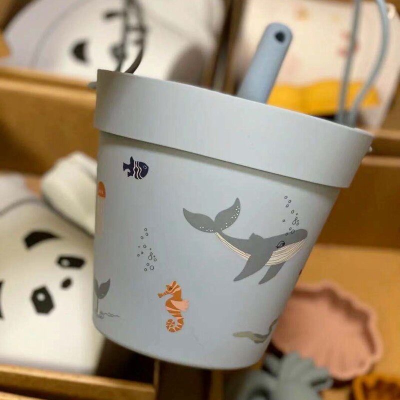 freundlicher Strand Spielzeug 6 Stck Bausatz Baby Sommer Graben Sand Werkzeug mit Schaufel Wasser Spiel Spielen Ich bin Freien Spielzeug einstellen Sandkasten für Jungen Mädchen