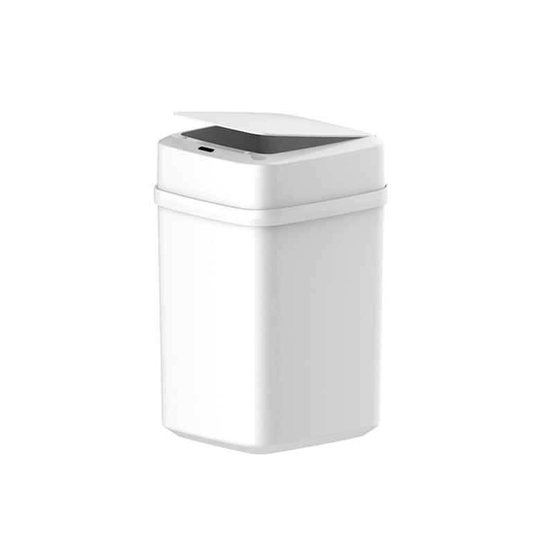 Smart Home Intelligent Waste Bin Induction Trash Can Home Electric Sensor Waste Garbage Automatic Trash Bin For Kitchen Bathroom: white / 12L