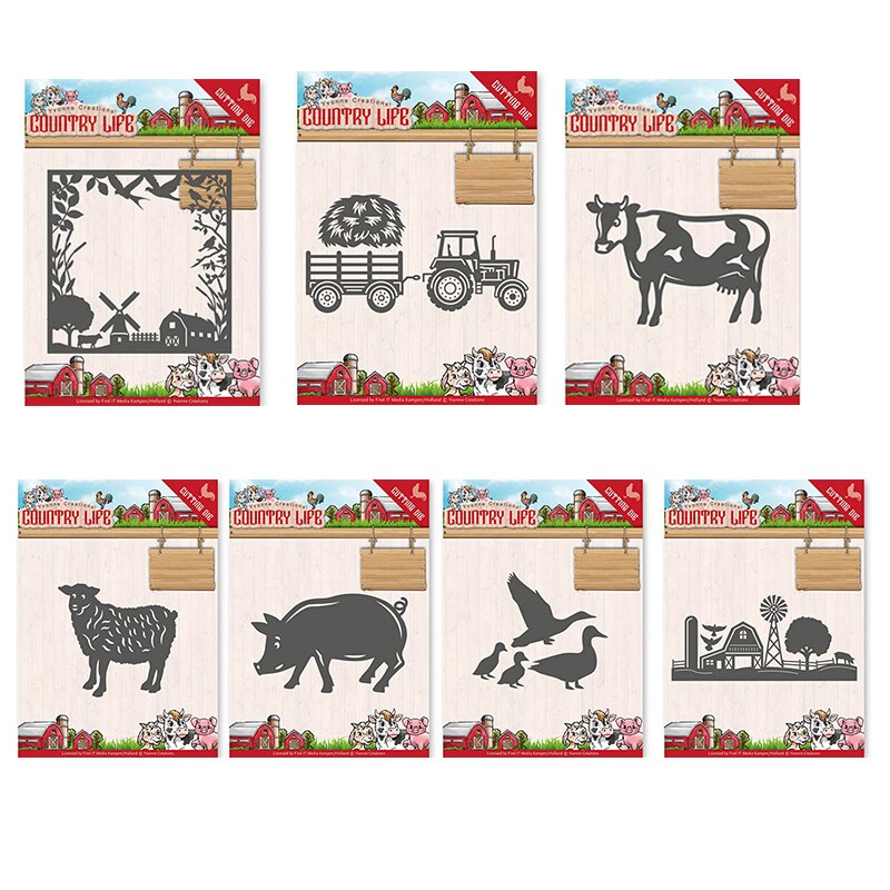 CH -plantillas de corte de Metal de animales para álbum de recortes, adornos para álbumes de fotos, grabador de relieve para tarjetas de papel, novedad