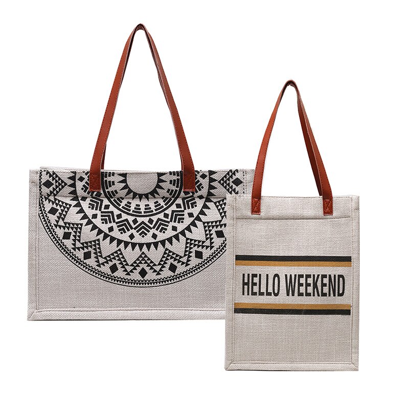 Leinwand Tote Tasche frauen Schulter Tasche Nationalen Stil Baumwolle Und Hanf Frauen Einkaufen Schulter Geldbörse Neue Handtasche