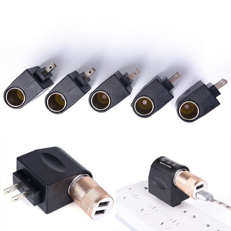 Adaptateur prise allume-cigare 110V - 240V AC | Prise électrique à 12V cc, adaptateur de prise de convertisseur pour voiture,