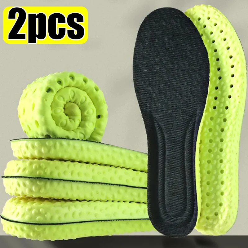 Weiche Massage Einlegesohlen Frauen Männer Atmungsaktive Arch Support Schuh Sohle Pads Unisex Deodorant Memory Schwamm Sport Fußpflege Einsätze: Beige / 0,5