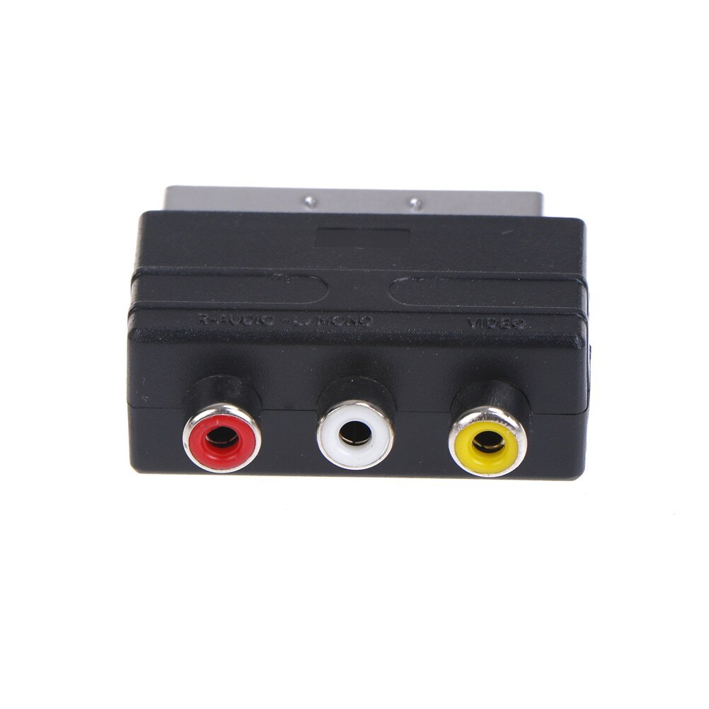 Scart Naar 3 Rca S-Video Adapter Composiet Rca Phono Adapter Converter Av Tv Audio Video Dvd Recorder tv Televisie Projector