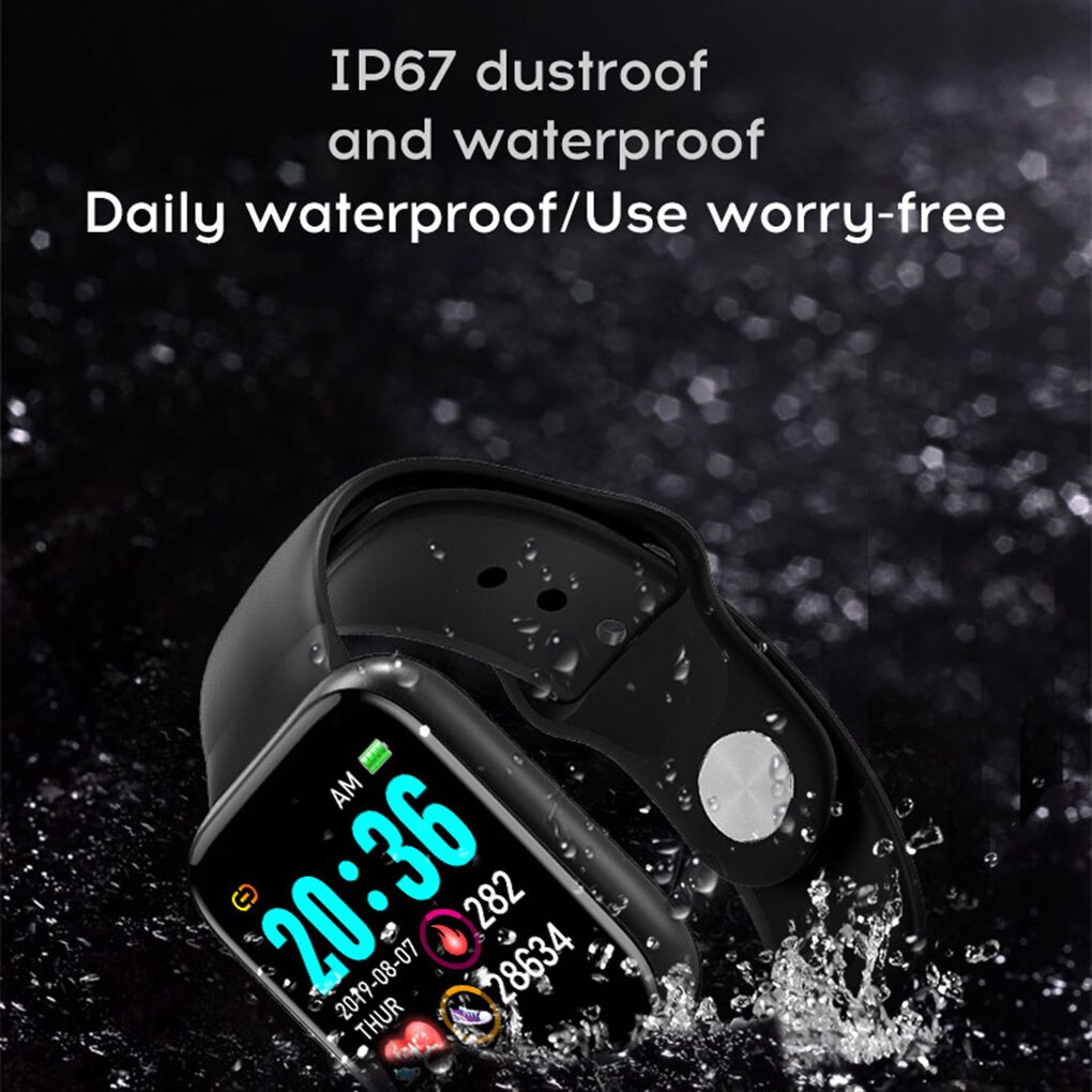 Bluetooth Y68 Smart Watch Women Fitness Tracker Waterproof Heart Rate Monitor Men Sport Smart Watch GPS Bracelet IOS Android