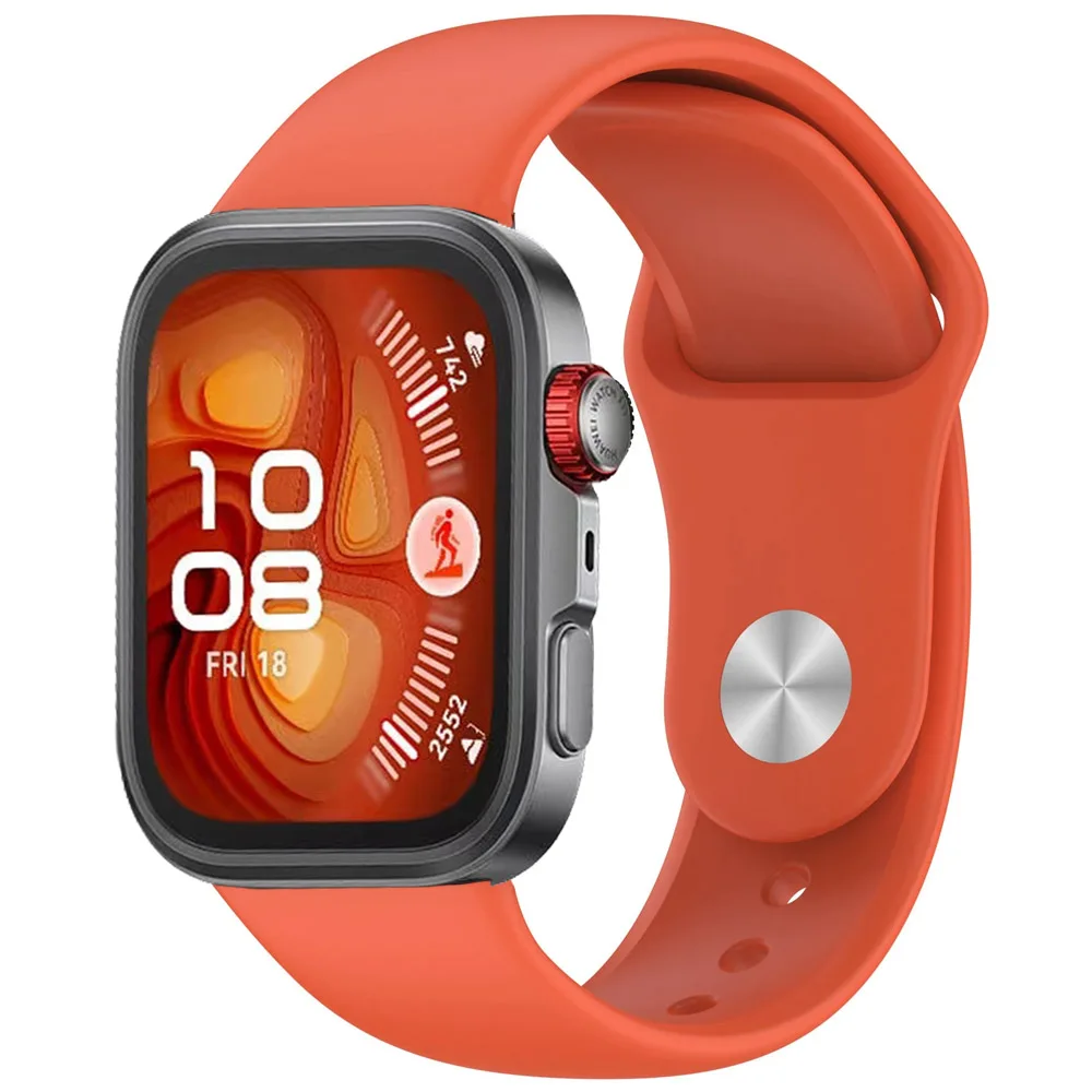 Bracelet en Silicone pour montre Huawei Fit 4/3, Bracelet de remplacement pour montre intelligente Huawei Watch Fit 4 pro, accessoires Correa: blanc argenté / 16 mm