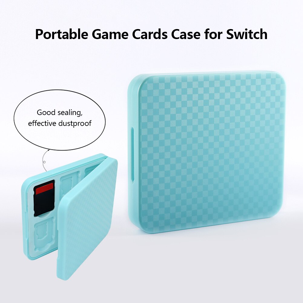 12 Grids Game Cards Case Storage Holder Cartridge Fit for Nintendo Switch/Switch Lite/3DS Portable Protective Storage Holder Box