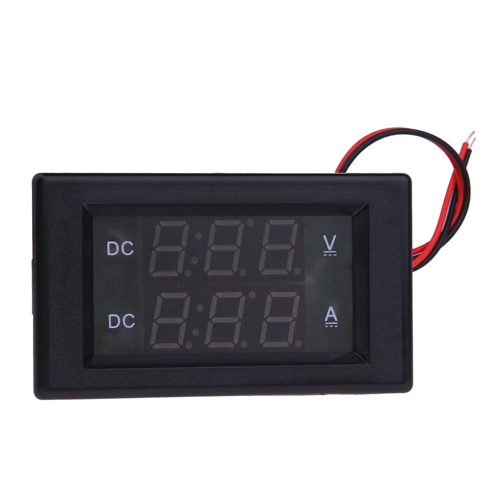 DC 0-300V 20A DC Voltmeter Amperemeter Gebaut-in shunt Dual Anzeige LED Digital Volt Ampere Anzeige für 12V 24V Auto Spannung