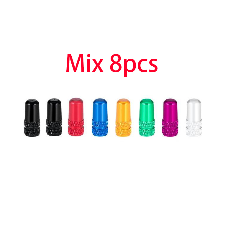 Aluminium Fietsband Prest Ventiel Dop Mtb Racefiets Coverd Protector Weg Mtb Band Stofdichte Fiets Presta Ventiel: WHITE