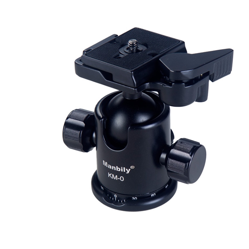 Manbily Camera Ball Head Ballhead Tripod Head Panoramic Head Sliding Rail Head w Manfrotto 200PL-14 Clamp&Plate KM0