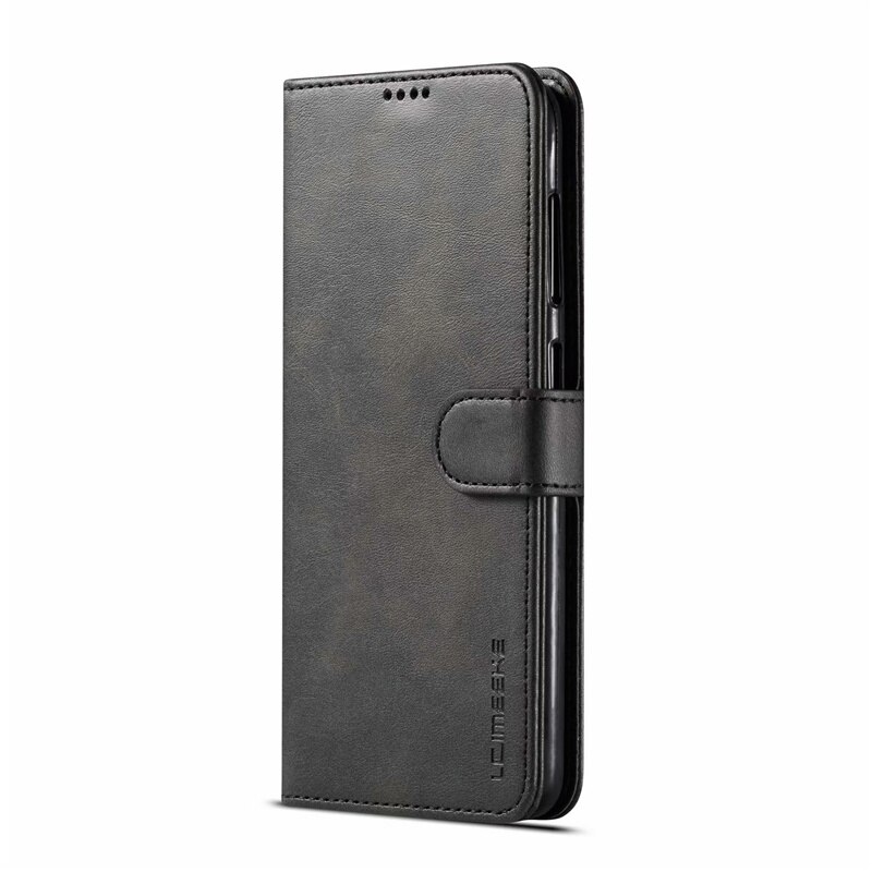 Capa para samsung a40 caso de couro caso do telefone do vintage em samsung galaxy a40s caso flip carteira capa para samsung a 40 40s capa em: Samsung A40 / Preto