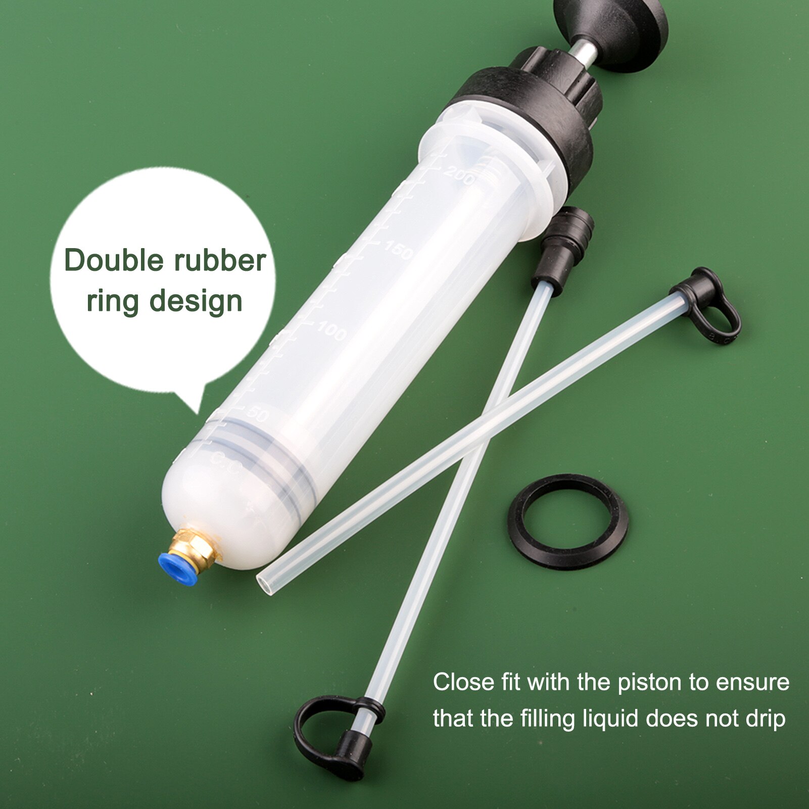 200cc Fluid Syringe Pump,Oil Fluid Extractor, for ATV's, Boats, Farm Equipment, Industrial Gear Boxes, Motor Vehicles