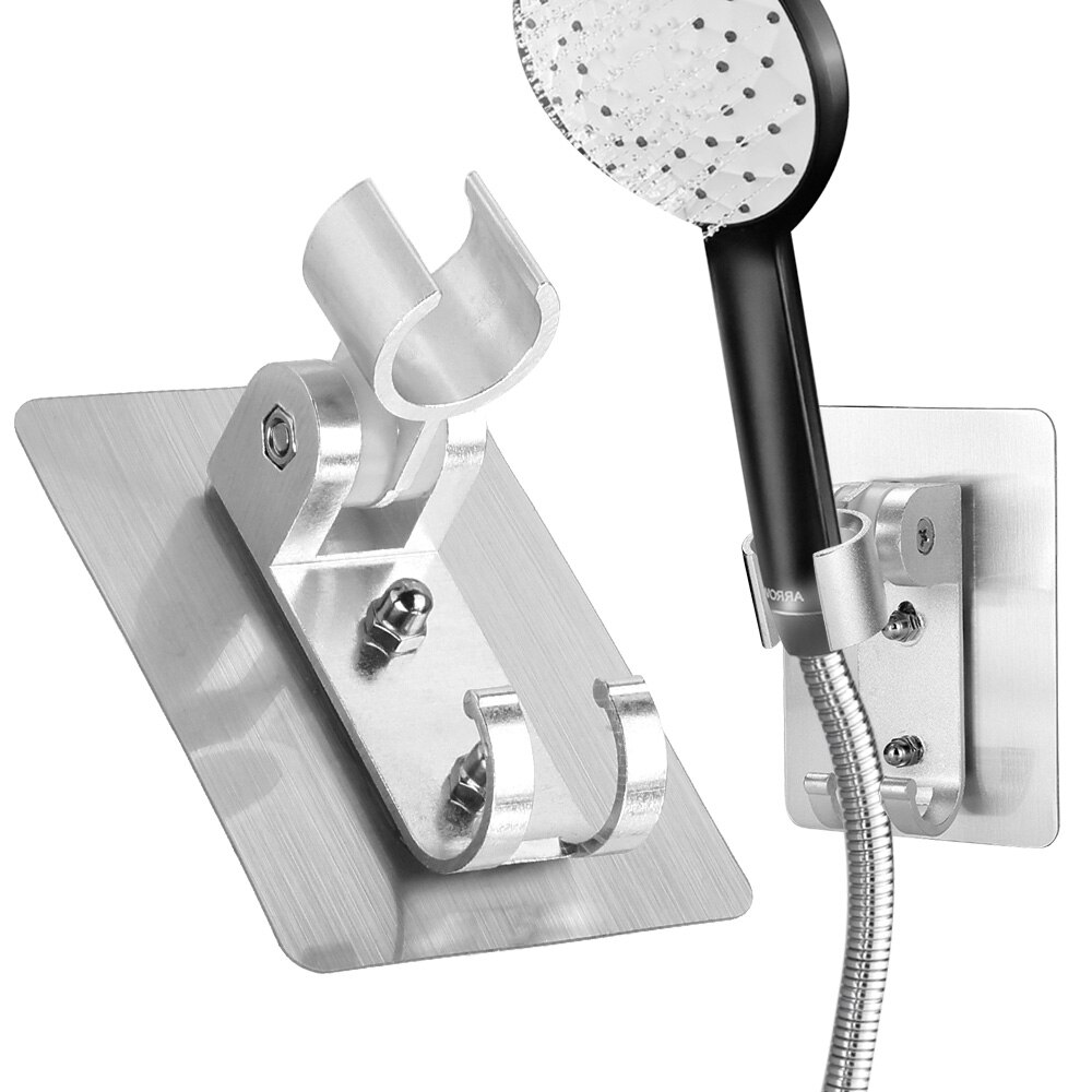 Supporto per soffione doccia gancio per doccia da bagno punzone regolabile supporto per doccia gratuito supporto a parete base per soffione doccia senza cuciture