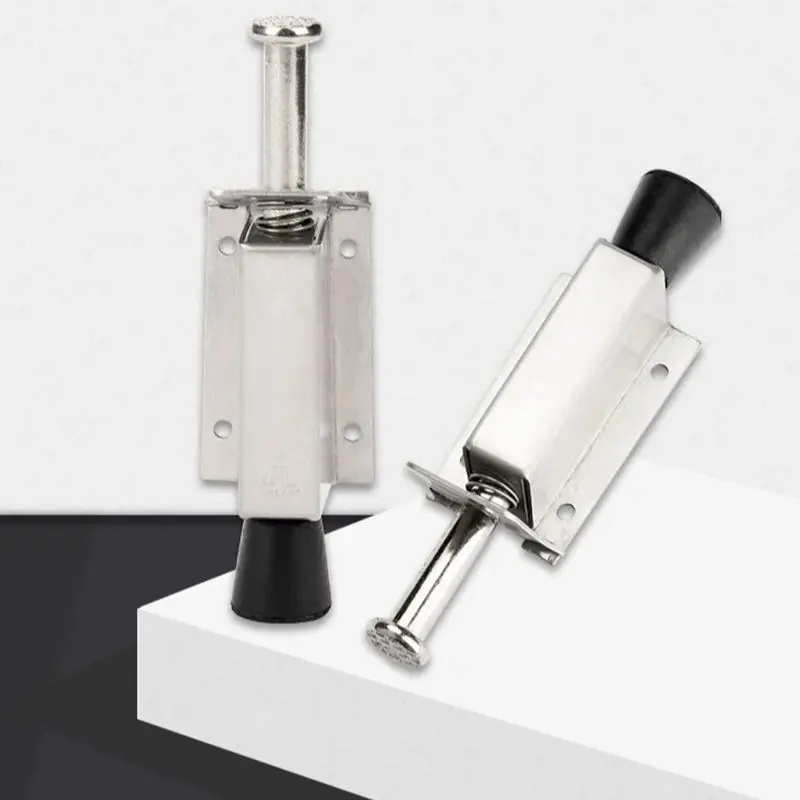 Kickdown Door Stopper Stainless Steel Spring Loaded Foot Pedal Door Stops Holder Heavy Duty Door Locks Holder 140mm deurstopper