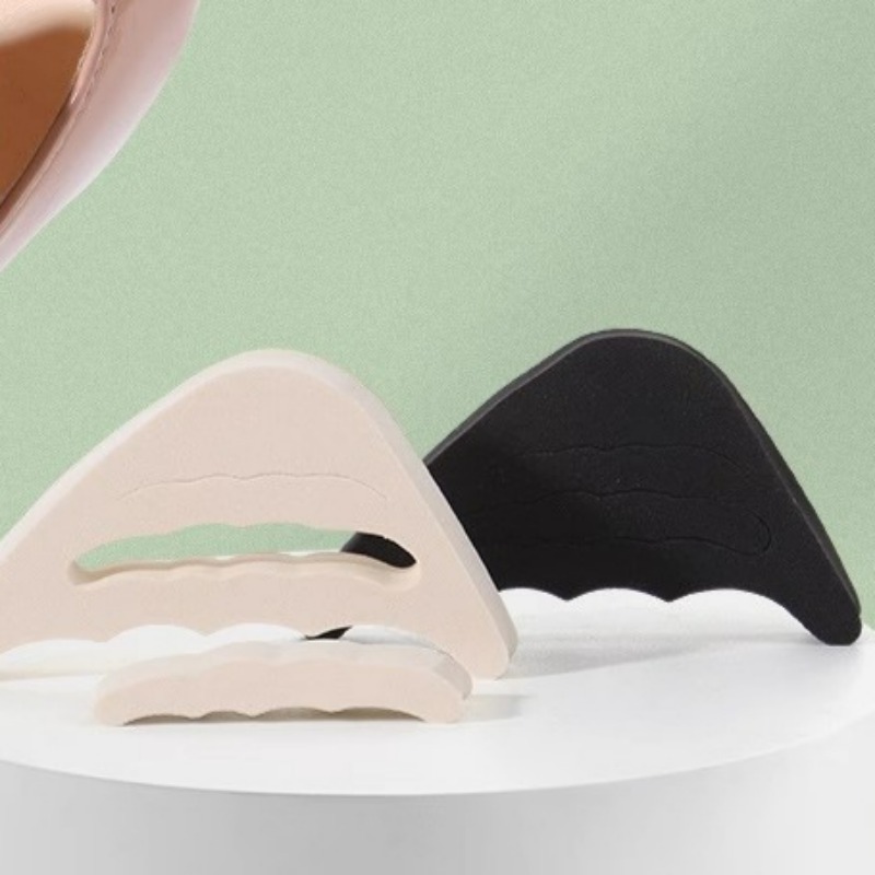 Botas con almohadilla para el antepié de tacón alto para mujer, medias plantillas acolchadas, reducen el tamaño del zapato, almohadilla para el pie, insertos protectores ligeros para zapatos