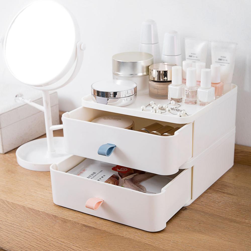 Skrivebordsskuff diverse oppbevaringsboks skrivesaker etui makeup organizer smykkeskrin container bord organizer spar plass