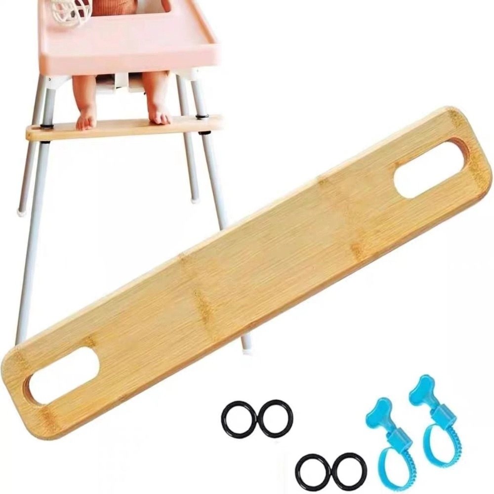 Regulowany podnóżek krzesełka robić karmienia, stabilny materiał drewniany, krzesełka dla dzieci, pedał, 50cm długości, gumowe molościenie, akcesorium robić krzesełka robić karmienia