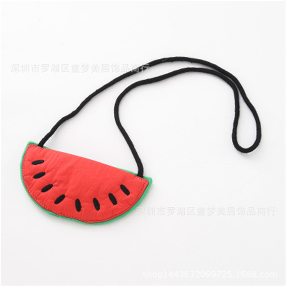Kinderen Meisje Kids Portemonnee Tas Zwervers Mini Kleine Leuke Katoenen Stof Vruchten Citroen Aardbei Koreaanse Accessoires: 1