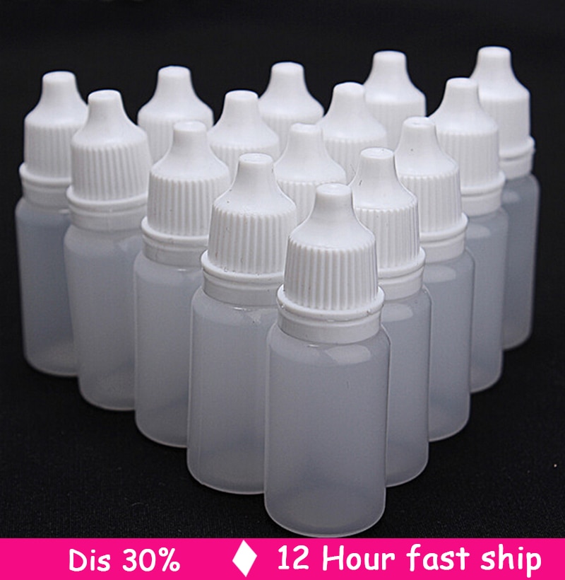 100/50/25 Stuks 10Ml Lege Plastic Squeezable Dropper Flessen Eye Liquid Dropper Eye Fles Container fles Doos